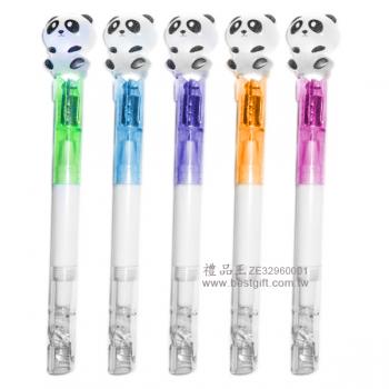 熊貓公仔口哨LED燈筆