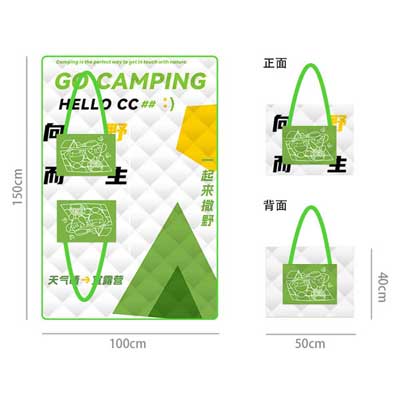 防水加厚野餐墊可收納背包