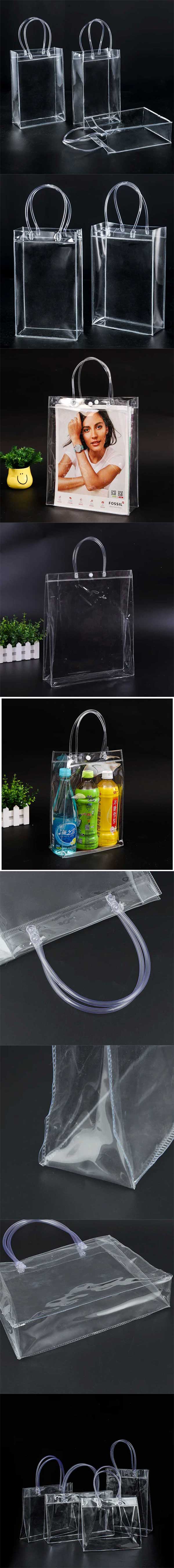 VC透明廣告手提袋購物袋(直立款