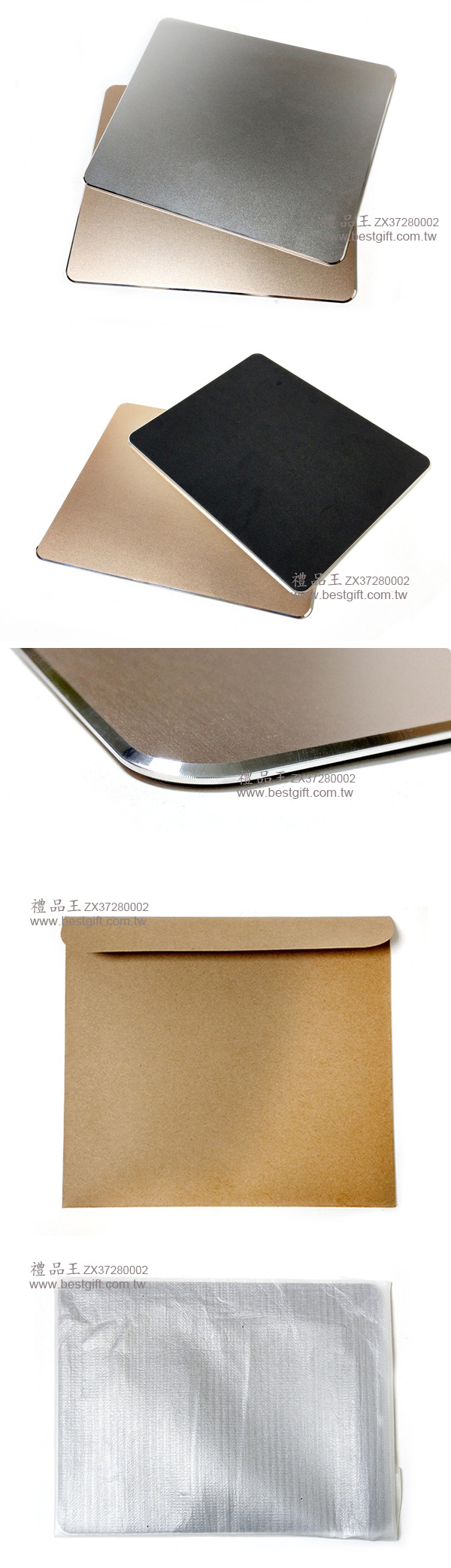  方形鋁合金滑鼠墊    商品貨號： ZX37280002  