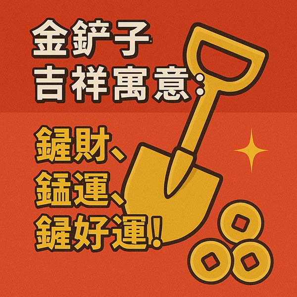 金鏟子的吉祥寓意：鏟財、鏟運、鏟好運